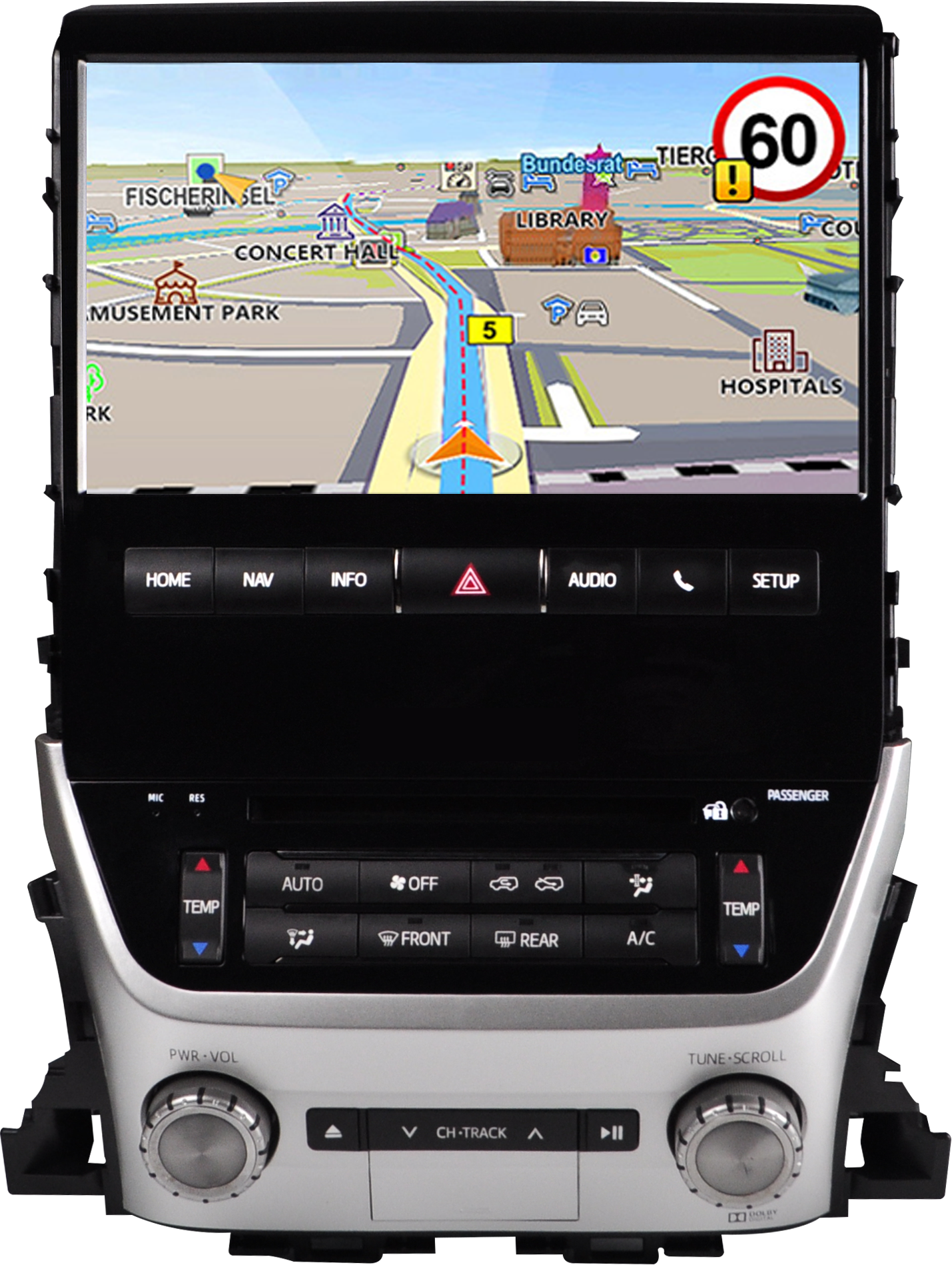 Android магнитола для Toyota Land Cruiser 200 TOP со штатной навигацией, RedPower 75201L Hi-Fi
