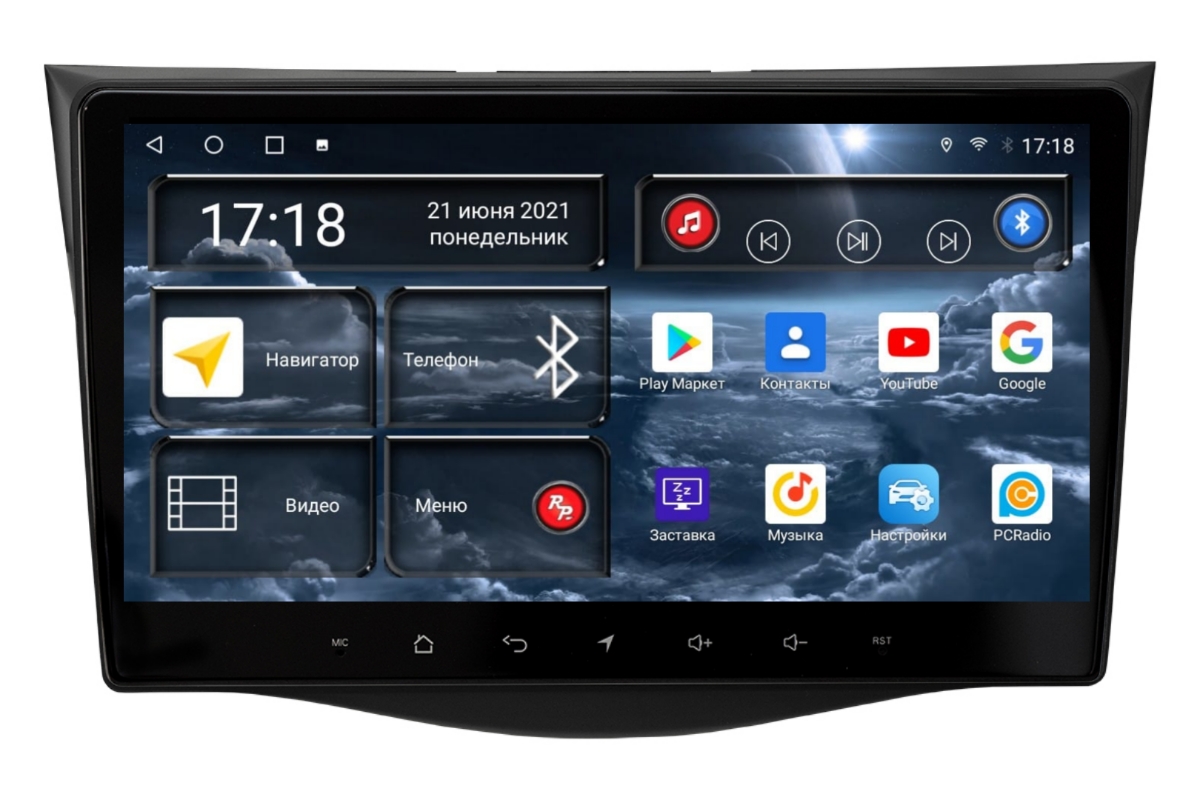 Android магнитола для Toyota RAV4 3-поколение XA30, RedPower 71018