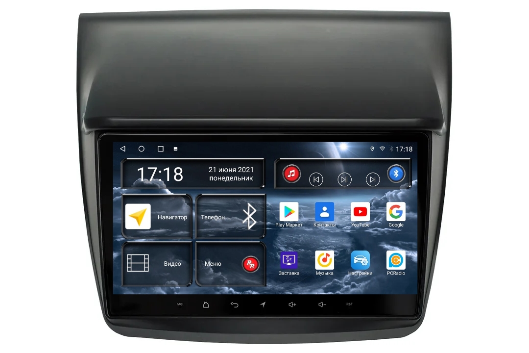 Магнитола Android для Mitsubishi L200, Pajero Sport, RedPower 71038BC