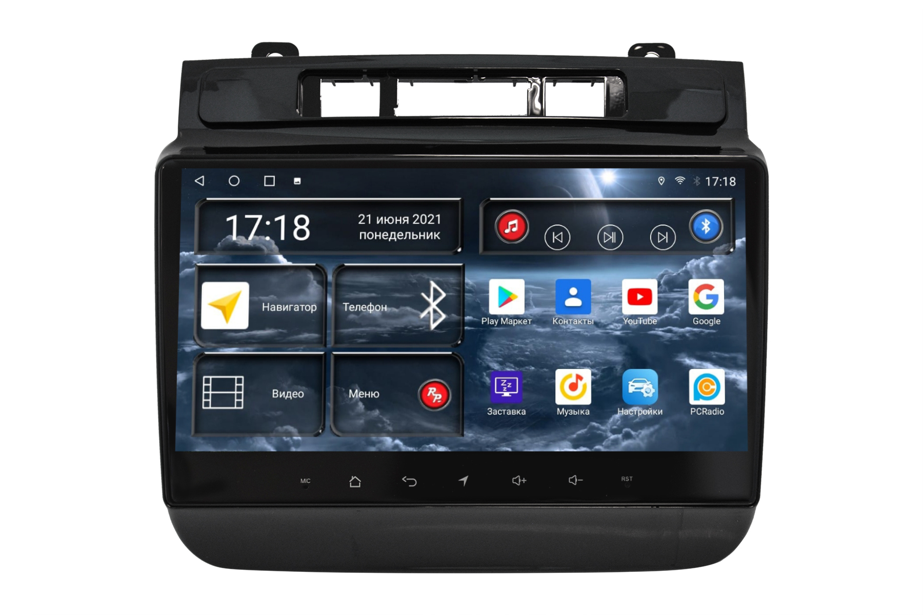 Магнитола Android для Volkswagen Touareg 2-поколение NF, FL, RedPower 71143
