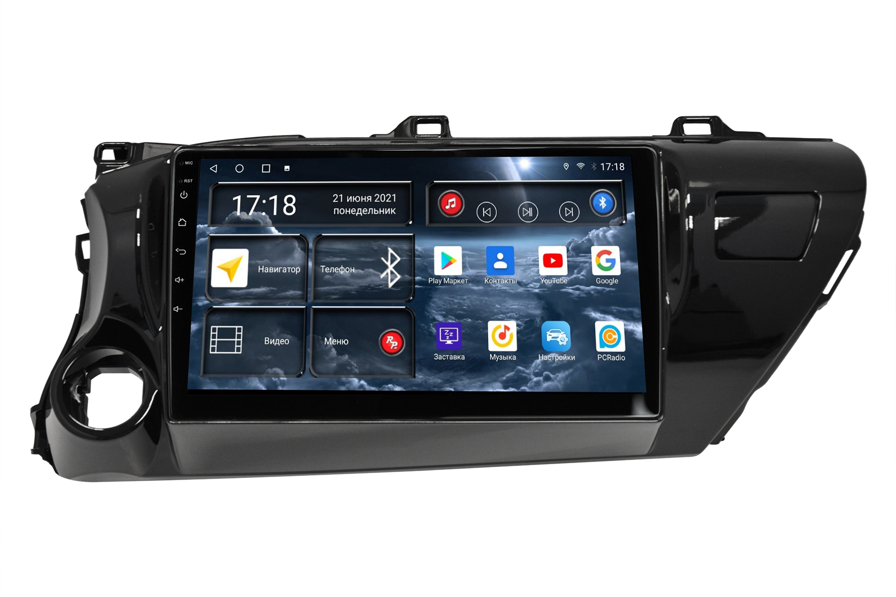 Android магнитола для Toyota Hilux 8-поколение AN120 (05.2015-н.в.), RedPower 71186