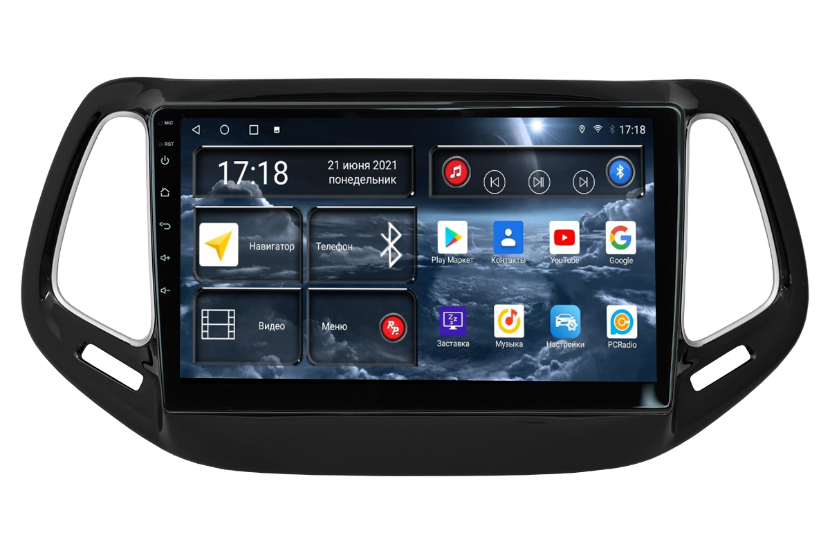 Магнитола Android для Jeep Compass 2-поколение, RedPower 71315