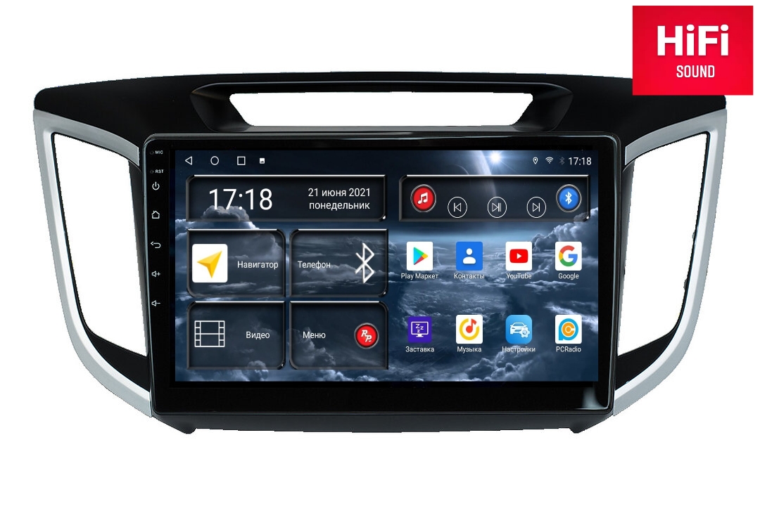 Магнитола Android для Hyundai Creta 1-поколение, GS, RedPower 75025 Hi-Fi