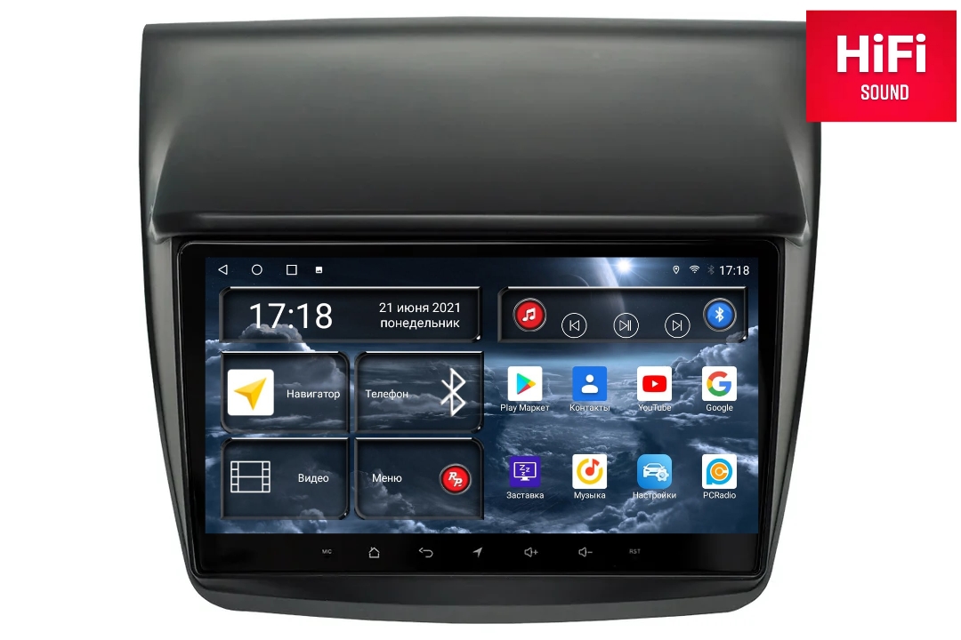 Магнитола Android для Mitsubishi L200, Pajero Sport, RedPower 75038 Hi-Fi