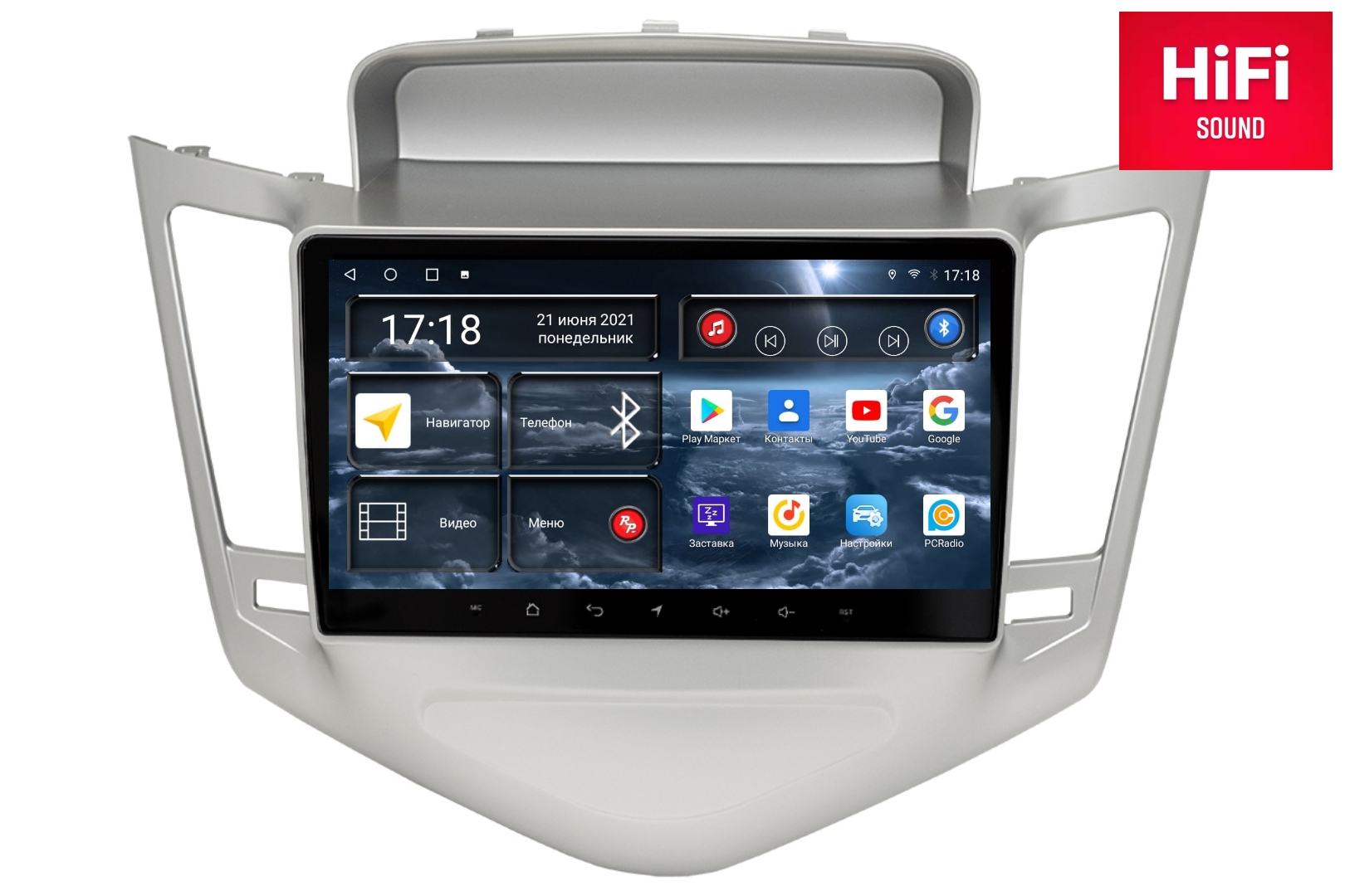 Магнитола Android для Chevrolet Cruze 1-поколение, RedPower 75045S Hi-Fi