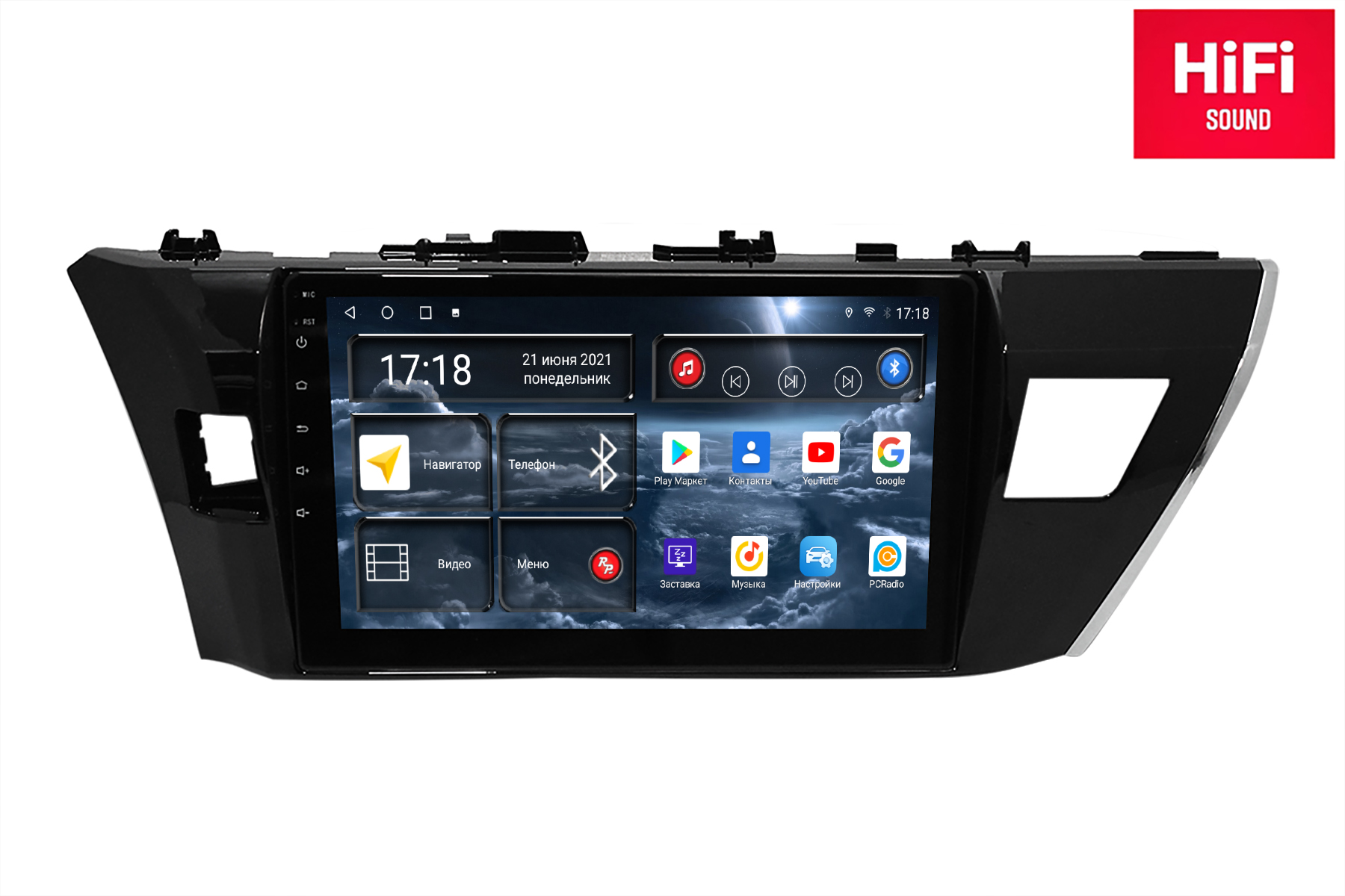 Android магнитола для Toyota Corolla E180 (05.2012-07.2016) для рынка США, RedPower 75166 Hi-Fi
