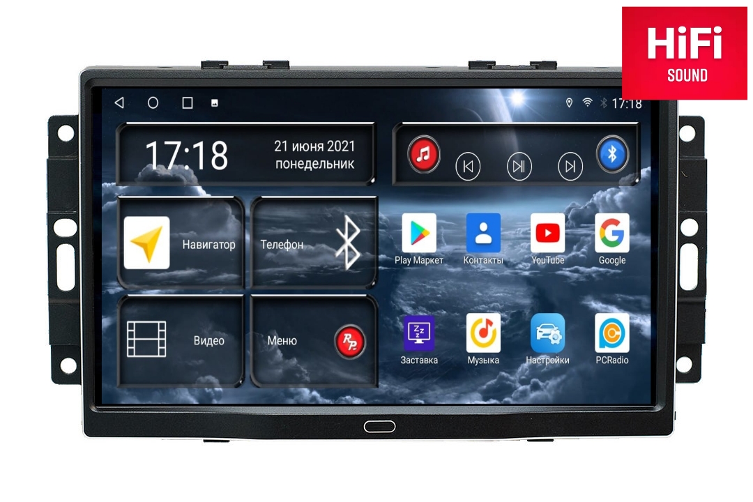Магнитола Android для Jeep, Chrysler, RedPower 75217 Hi-Fi