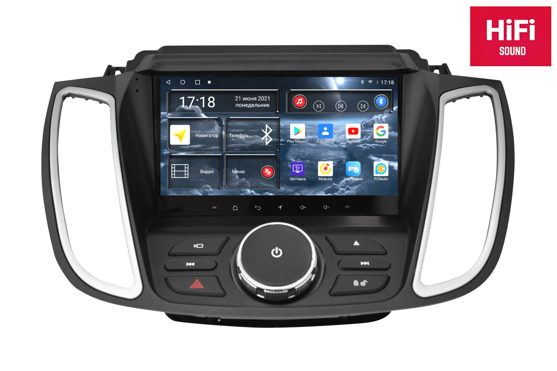 Магнитола Android для Ford Kuga 2-поколение, рестайлинг, RedPower 75251 Hi-Fi