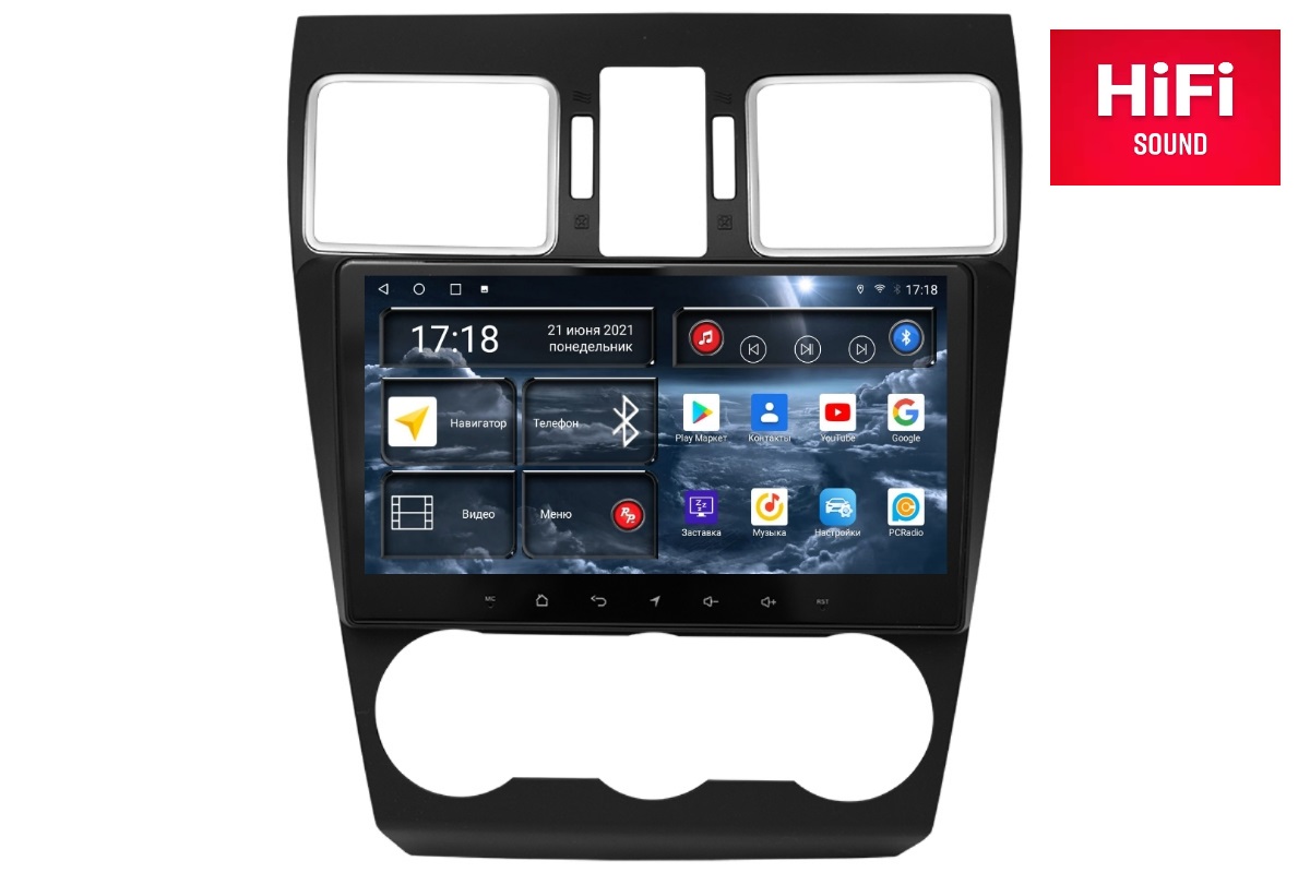 Магнитола Android для Subaru XV, Forester, RedPower 75262 Hi-Fi