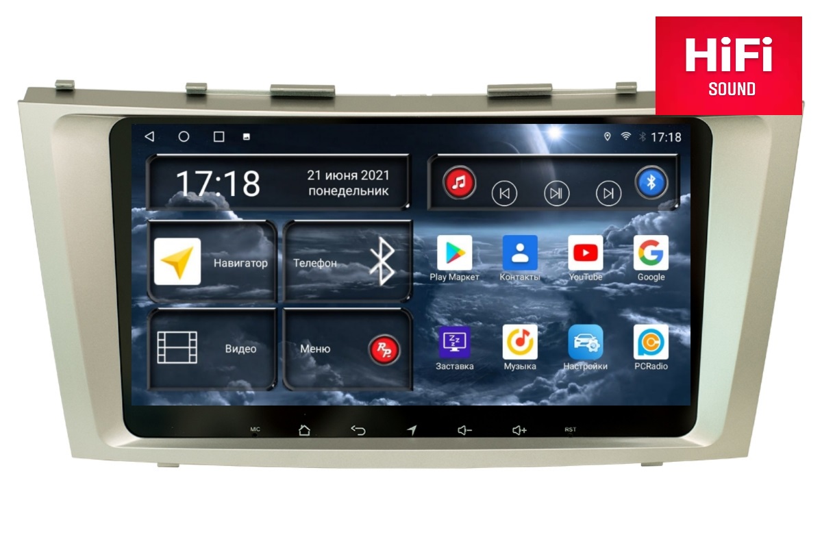 Android Hi-Fi магнитола для Toyota Camry XV40,  RedPower 75264