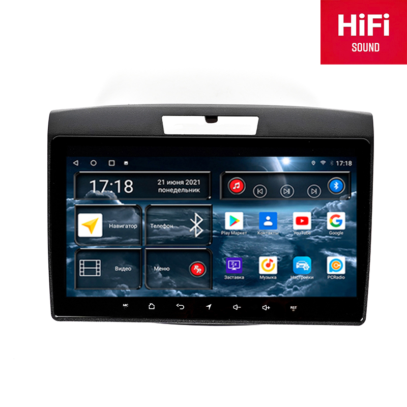 Магнитола Android для Honda CRV 4-поколение, RedPower 75411 Hi-Fi