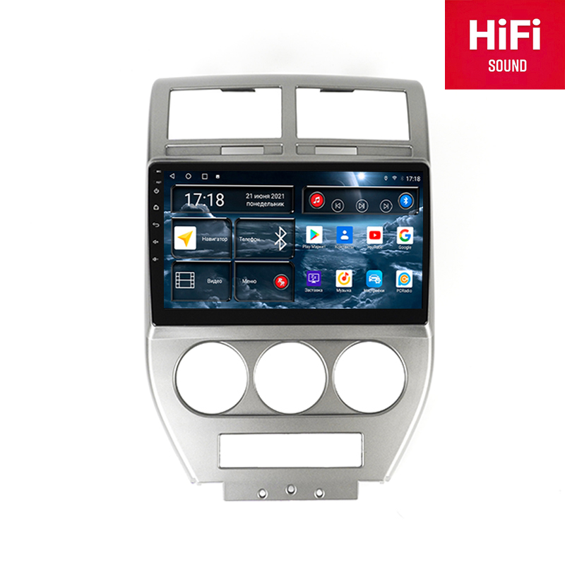 Магнитола Android для Jeep Compass 1-поколение, RedPower 75417 Hi-Fi