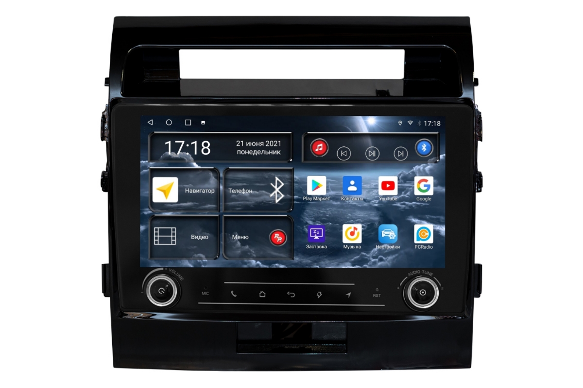 Магнитола Android для Toyota Land Cruiser 200 11-поколение, RedPower K71200G