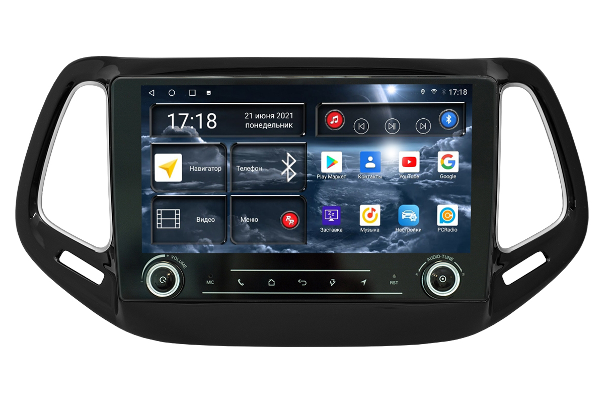 Магнитола Android для Jeep Compass 2-поколение, RedPower K71315