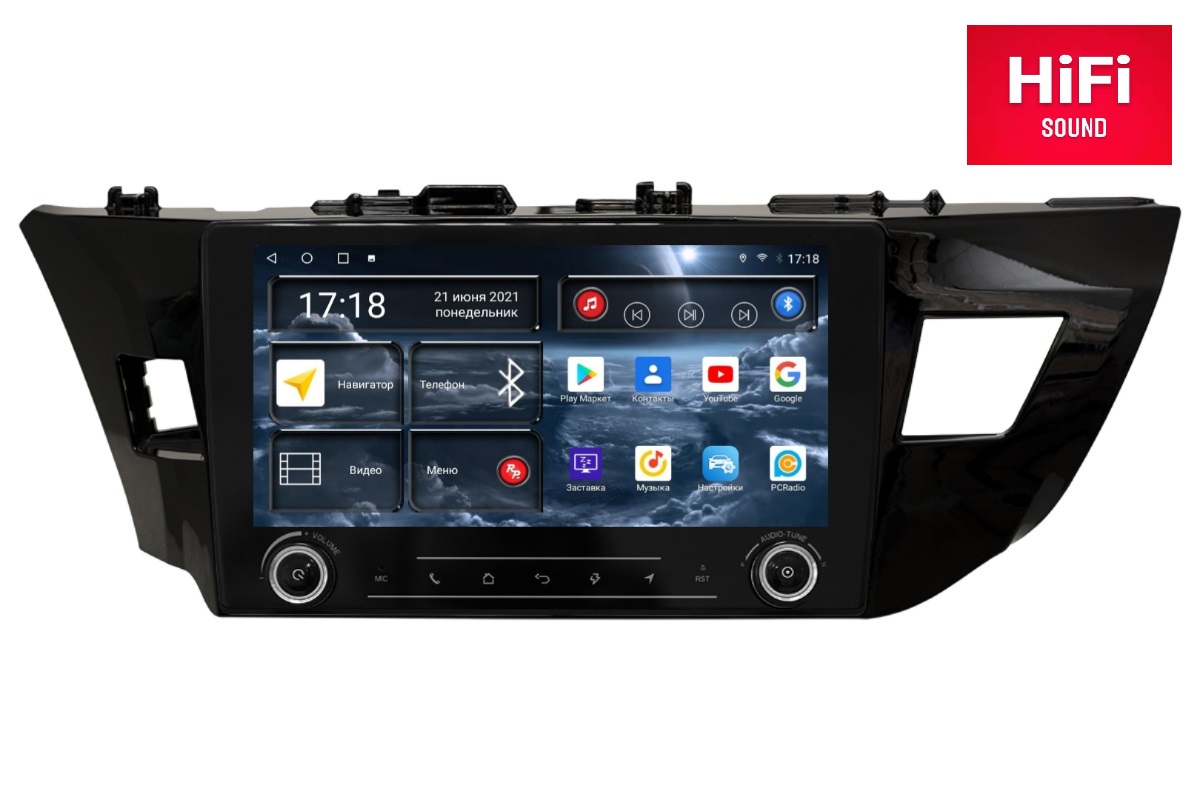 Android магнитола для Toyota Corolla E180, RedPower K75066 Hi-Fi