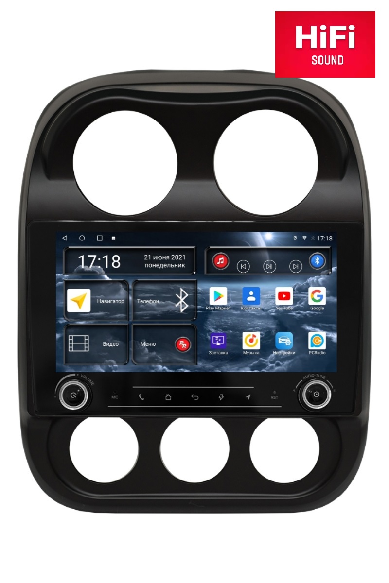 Магнитола Android для Jeep Compass 1-поколение, RedPower K75316 Hi-Fi
