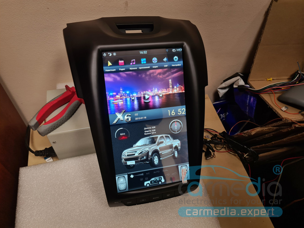 Магнитола Android для Chevrolet TrailBlazer / Isuzu D-MAX / Colorado 2012-2015, CARMEDIA ZF-1262-DSP-X6-64 Tesla-Style