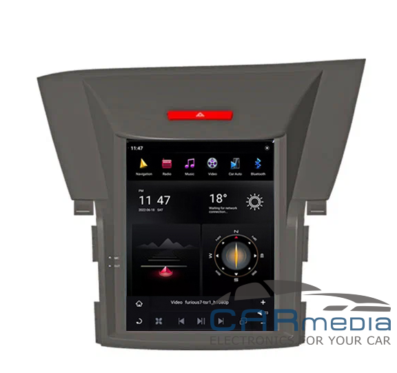 Магнитола Android для Honda CRV IV 2012-2015 (RM) компл. с двигателем 2.4 л, CARMEDIA ZF-1091H-Q6-DSP-8-128-LTE Tesla-Style