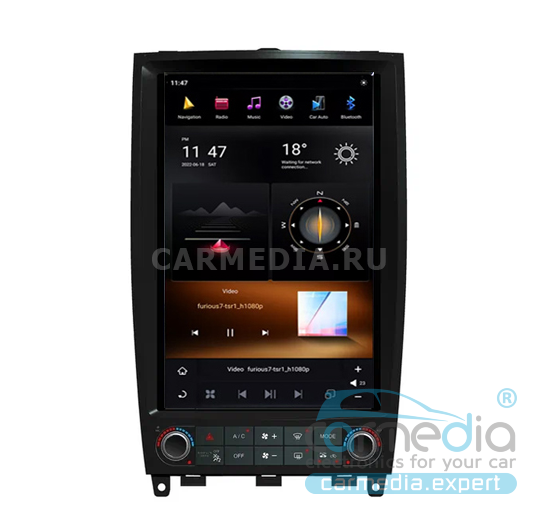 Магнитола Android для Infinity QX50 (2013-2018), EX25/EX30/EX35/ FX37 (2007-2013), CARMEDIA ZF-1250-Q6-DSP-8-128-LTE Tesla-Style