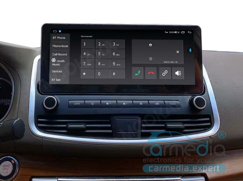 Магнитола Android для Nissan Teana (2008-2013 для комплект. с цветным дисплеем, проводка infinity) CARMEDIA NH-N1215-UIS