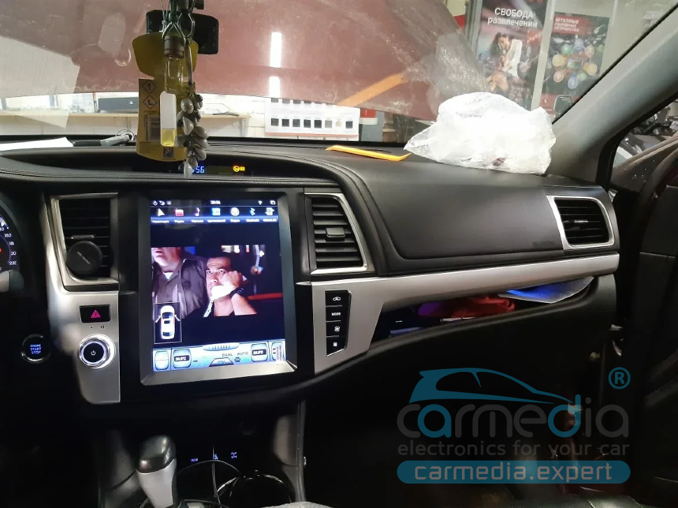 Магнитола Android для Toyota Highlander 2014+ U50 (поддерживает JBL и заводскую камеру), CARMEDIA ZF-1207-DSP-X6-64 Tesla-Style